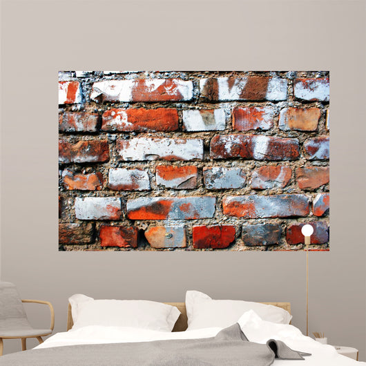 Brick Wall Graffiti Residues Wall Decal