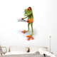 Frog with Newspaper Wall Decal
