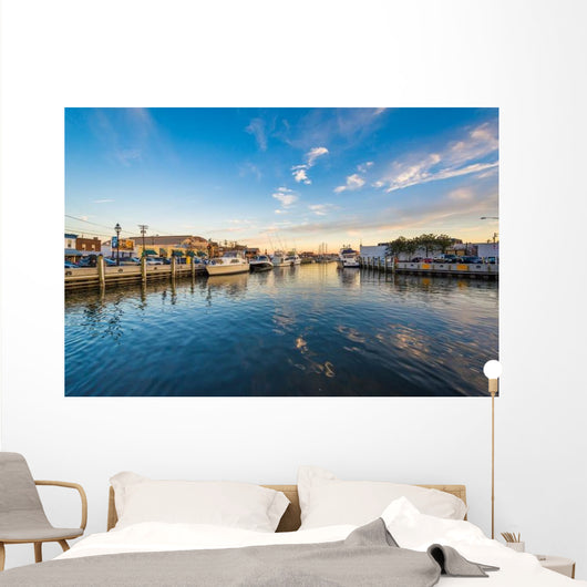 Waterfront Sunset Annapolis Maryland Wall Decal
