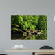 Green Trees and Stones Wall Decal