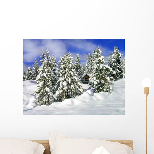 Cabin Winter Wall Decal