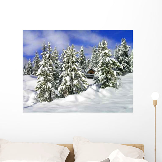 Cabin Winter Wall Decal