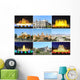 Beautiful Collage Barcelona Spain Wall Decal