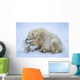 Polar Bear with Mom Wall Decal
