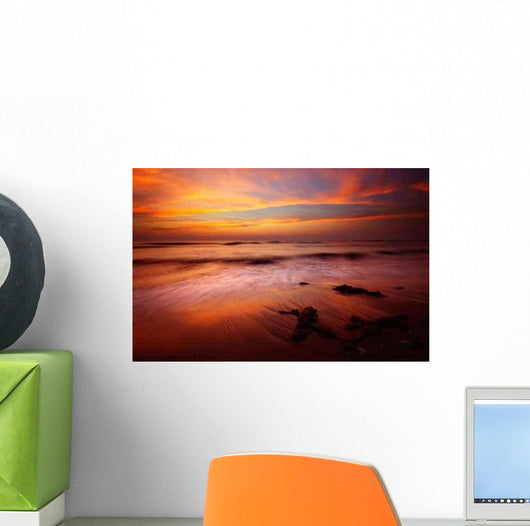 Sunset and Ocean Wall Decal Design 1