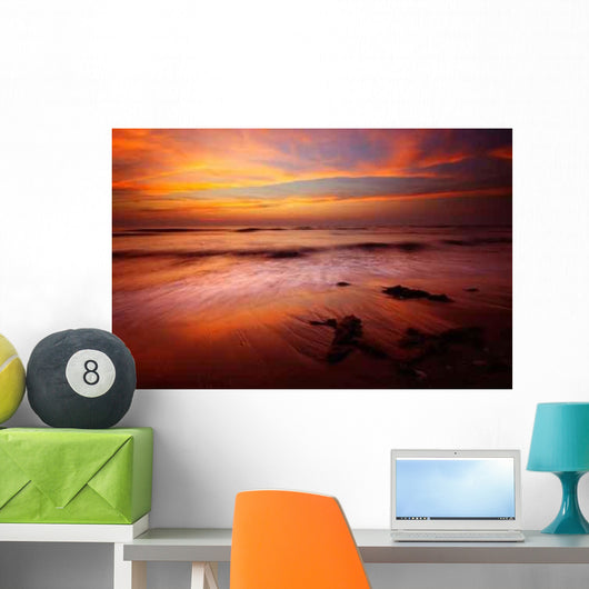 Sunset and Ocean Wall Decal Design 1