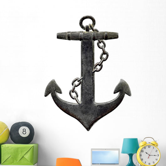 Vintage Metal Anchor Wall Decal