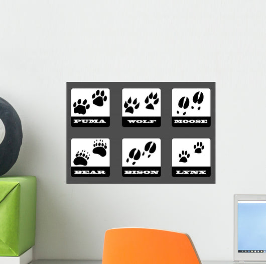 Animal Tracks Wall Decal