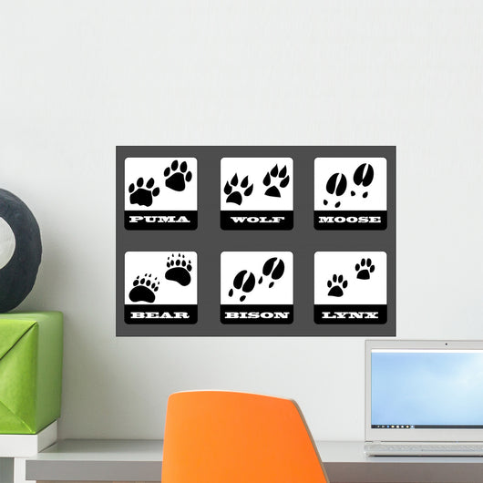 Animal Tracks Wall Decal