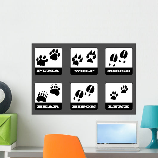 Animal Tracks Wall Decal