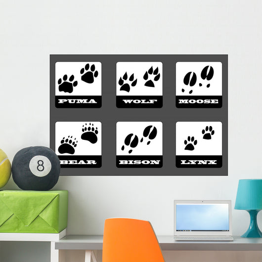 Animal Tracks Wall Decal