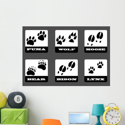 Animal Tracks Wall Decal