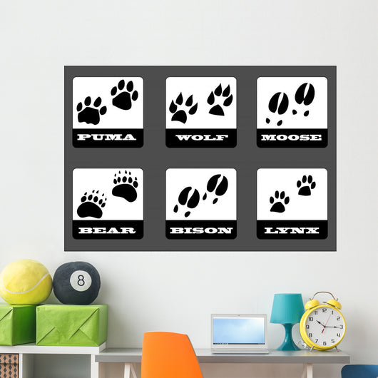 Animal Tracks Wall Decal