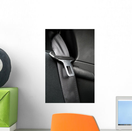 Black Seatbelt Wall Decal