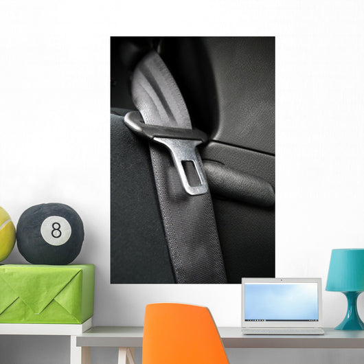 Black Seatbelt Wall Decal