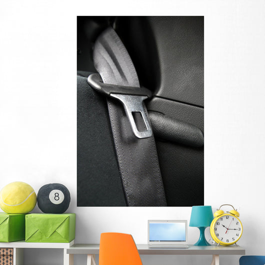 Black Seatbelt Wall Decal