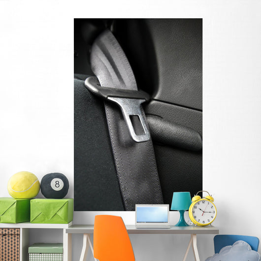 Black Seatbelt Wall Decal
