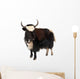 Black and White Yak Wall Decal