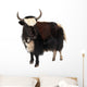 Black and White Yak Wall Decal