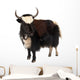 Black and White Yak Wall Decal