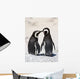 Photo Caring Penguins Wall Decal