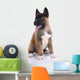 Akita Purebred Puppy White Wall Decal