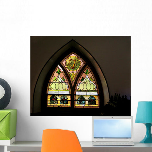 Musical Stained Glass Wall Decal
