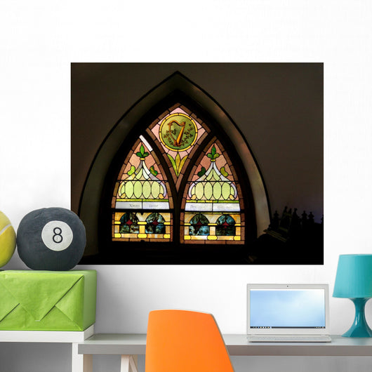 Musical Stained Glass Wall Decal