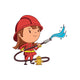 Firefighter Girl Wall Decal