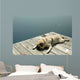 Exhausted Dock Pug Wall Decal