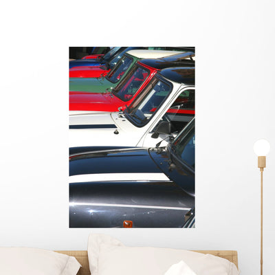 Many Minis Wall Decal shown on a wall