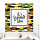 It's Summertime Illustration Pineapple Wall Decal