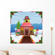 Snowy Gingerbread House Wall Decal