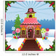 Snowy Gingerbread House Wall Decal