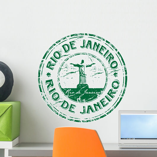 Rio Janeiro Stamp Wall Decal