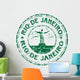 Rio Janeiro Stamp Wall Decal