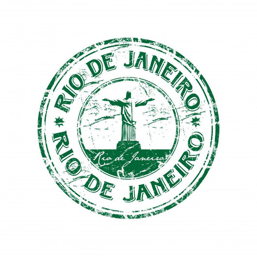 Rio Janeiro Stamp Wall Decal