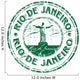 Rio Janeiro Stamp Wall Decal