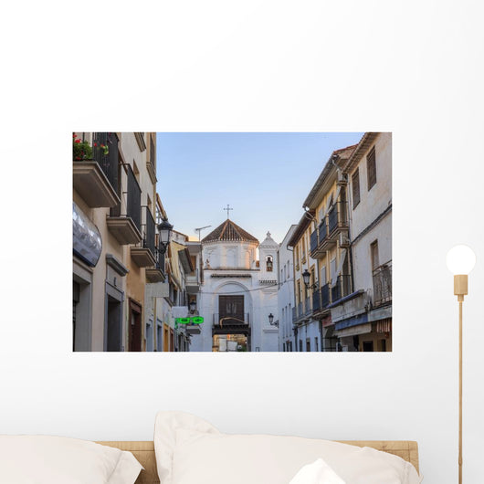 Street Town with Tower Wall Decal