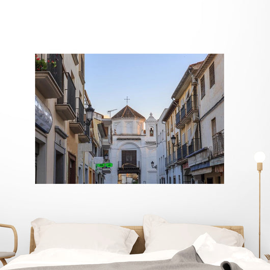Street Town with Tower Wall Decal