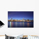 Chicago City Skyline Night Wall Decal