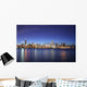 Chicago City Skyline Night Wall Decal