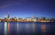 Chicago City Skyline Night Wall Decal