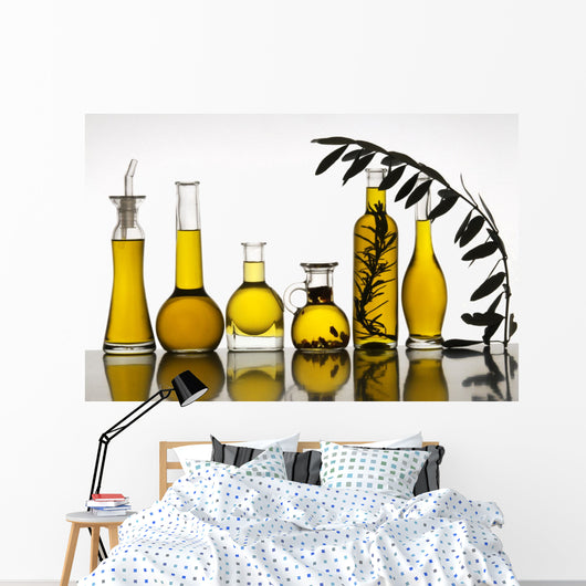 Olive Oil Still Life Wall Decal