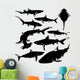 Dangerous Sharks Vector Silhouette Wall Decal