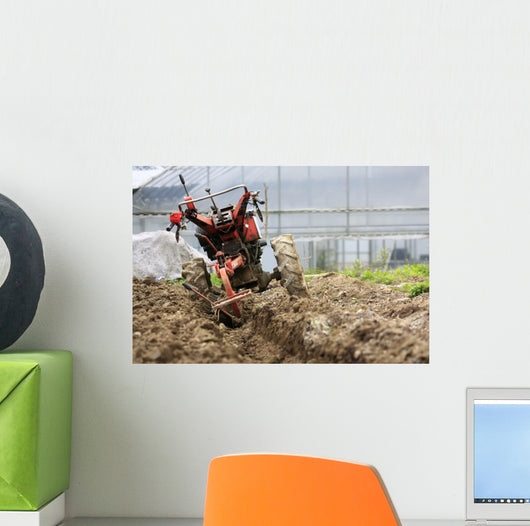 Hand Tractor Wall Decal