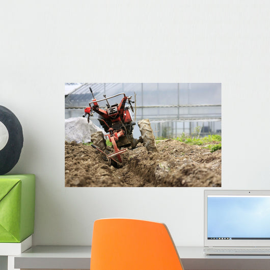 Hand Tractor Wall Decal