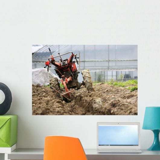 Hand Tractor Wall Decal
