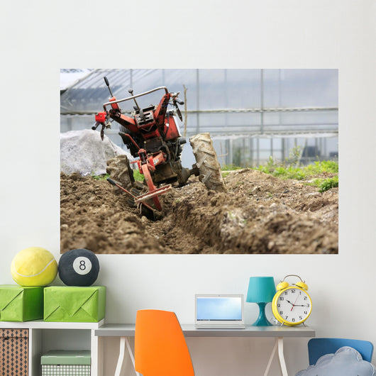 Hand Tractor Wall Decal