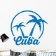 Icono Plano Cuba En Wall Decal